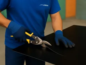 Lakoplastovaný plech na mieru STANDARD-RAL 9005
