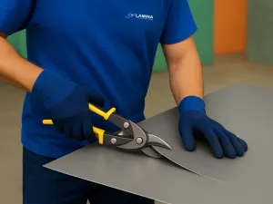 Lakoplastovaný plech na mieru STANDARD-RAL 9007