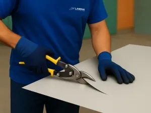 Lakoplastovaný plech na mieru STANDARD-RAL 9002