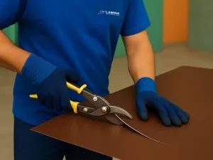 Lakoplastovaný plech na mieru STANDARD-RAL 8017