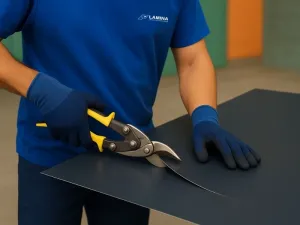 Lakoplastovaný plech na mieru STANDARD-RAL 7016