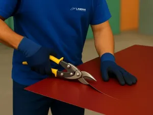 Lakoplastovaný plech na mieru STANDARD-RAL 3011