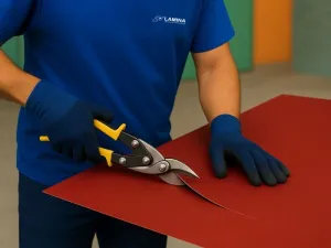 Lakoplastovaný plech na mieru ELEGANZ-RAL 3009