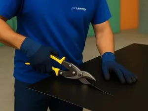 Lakoplastovaný plech na mieru STRONG-čierny