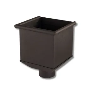 LP zberný kotlík hranatý s kruhovým vývodom