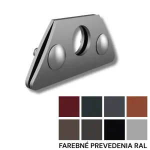 Jednorúrková konzola sneholamu pre falcované krytiny - hliník