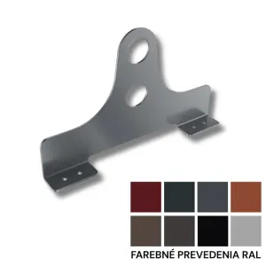 Dvojrúrková konzola sneholamu pre trapézové plechy - oceľ