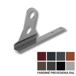 Dvojrúrková konzola sneholamu pre ploché krytiny - oceľ