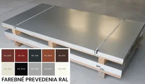 Lakoplastovaný tabuľový plech STANDARD