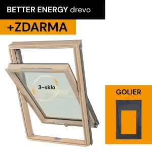 Strešné okno DAKEA BETTER ENERGY KAV B1500 drevené