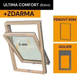 Strešné okno DAKEA ULTIMA COMFORT KEV B4800 drevené
